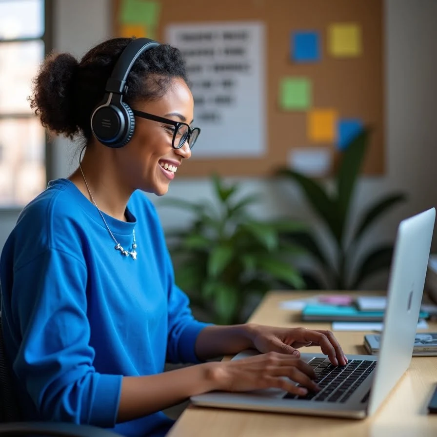 Accessibility professionals using transcription